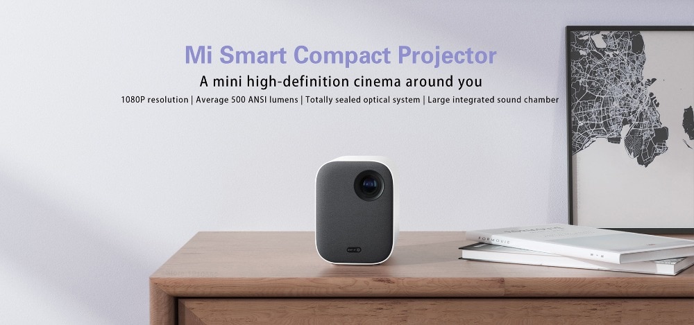 Global Version Xiaomi Youth Edition Projector 1080P HDR10 Android TV 9.0 Auto-Focusing Dolby Audio Google Assistant Home Theater