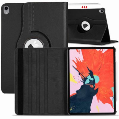 Black Rotating Leather PU Case Cover for Apple  iPad 9 2021 10.2
