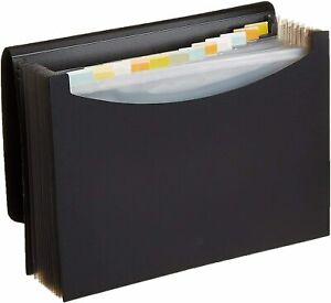 Expanding Organizer File Folder, Letter Size – Black